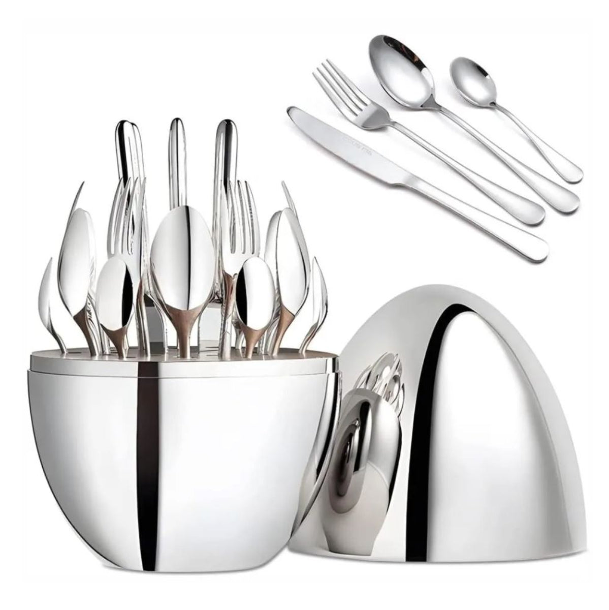 Juego Cubiertos De 24 Piezas Base huevo