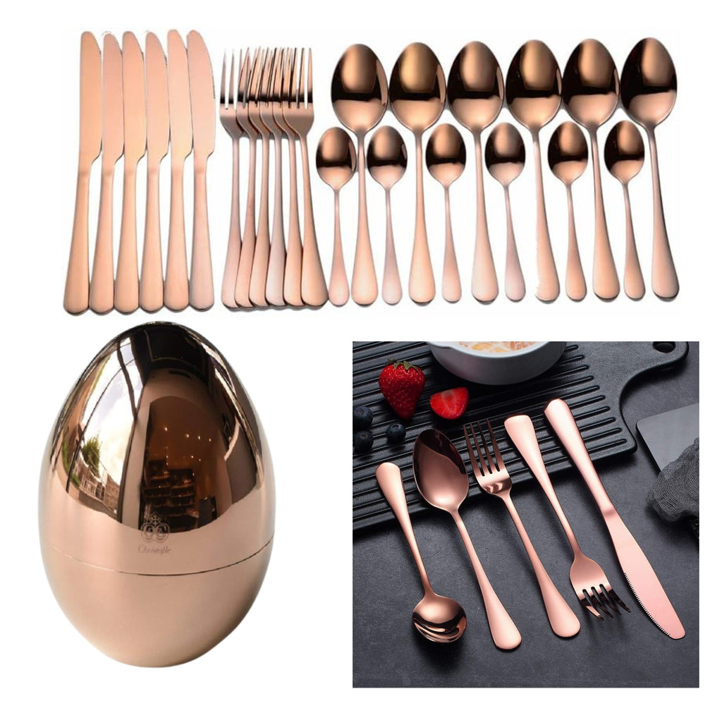 Juego Cubiertos De 24 Piezas Base huevo