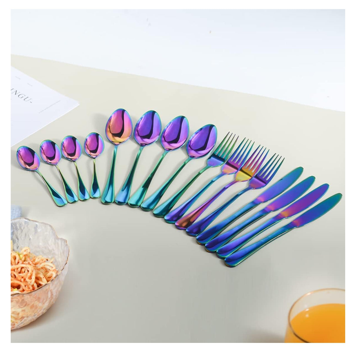 Juego Cubiertos De 24 Piezas Base huevo