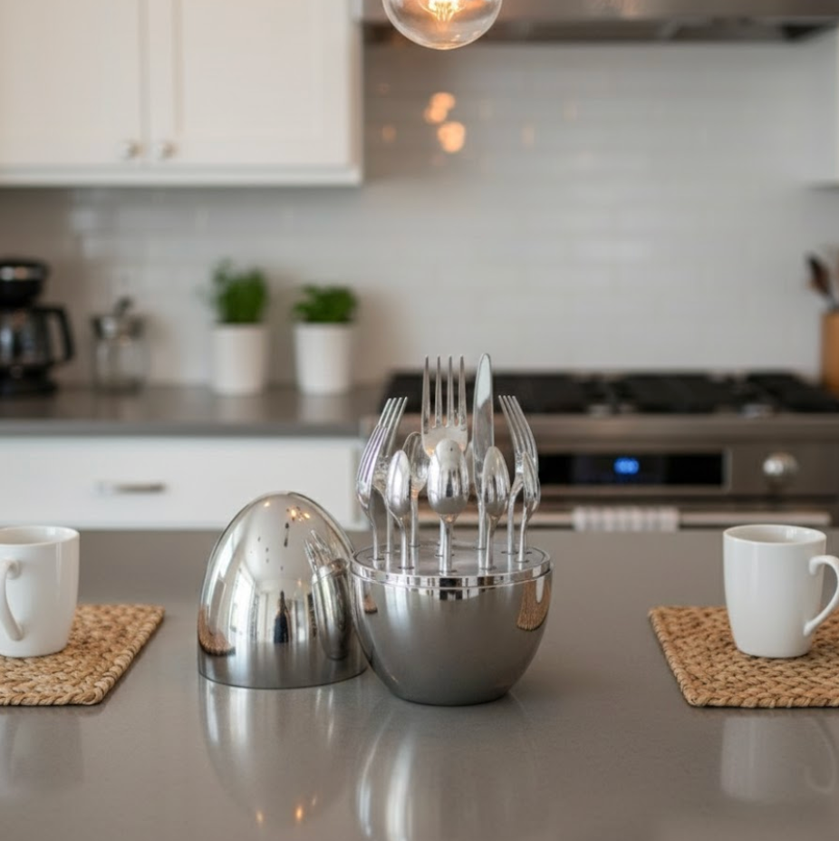 Juego Cubiertos De 24 Piezas Base huevo